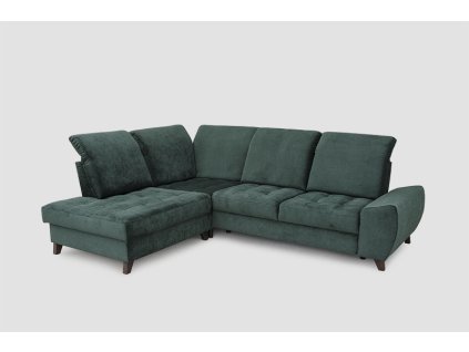 Rohová sedací souprava s úpravou hloubky sezení a úložným prostorem