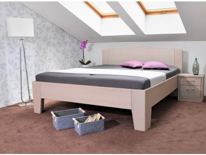 Buková masivní postel Kleopatra 2