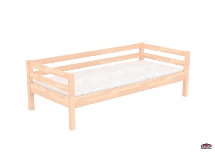JEDNOLŮŽKO SE ZÁBRANOU BUK CINK, DĚTSKÁ POSTEL Z MASIVU