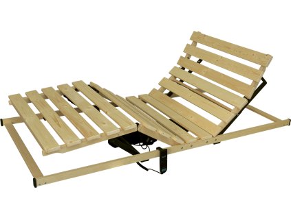 Masiv mobil - elektricky polohovatelný rošt, masivní smrkové dřevo, bukový rám