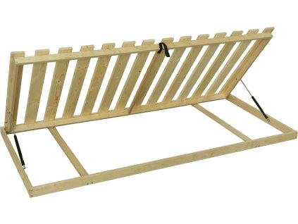 Masivní laťový rošt BV-buk s bočním výklopem do postele s úložným prostorem