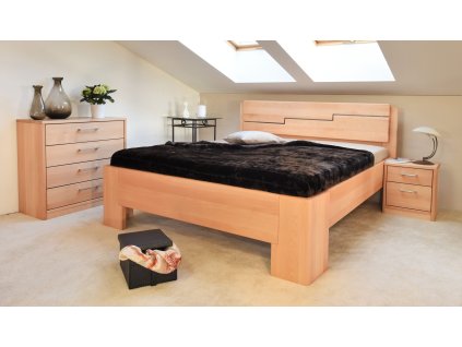 Buková masivní postel MANHATTAN 3