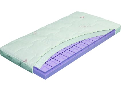 Matrace BABY Swiss 60 x 120 cm, monoblok švýcarské pěny Avent O2, pratelný potah