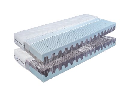 Matrace Mabo POLA hard 1+1 pěnová (Potah Basic, Rozměr 181-200x200 cm)