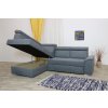 Moderní čalouněná rohová sedací souprava Valerie s úložným prostorem