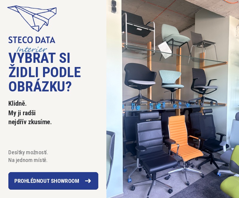 STECO DATA Interier – nový showroom kancelářského nábytku, Knovízská 2410/2, 149 00 P