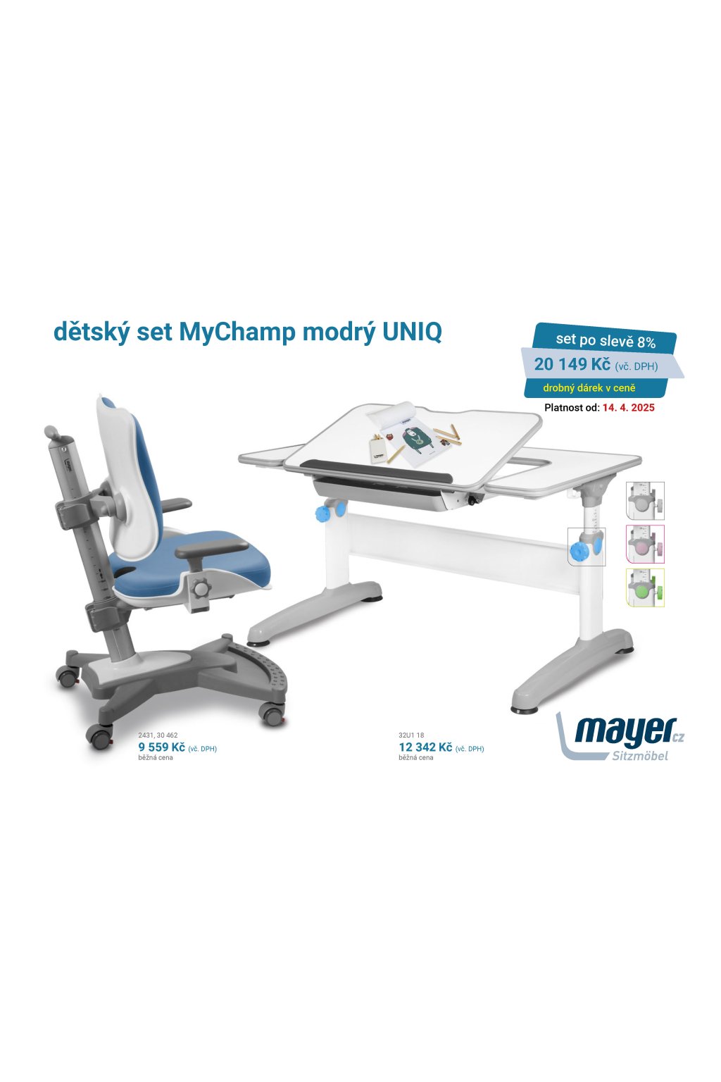 MAYER CZ KIDS set MyChamp modrý UNIQ CZK 2025 04