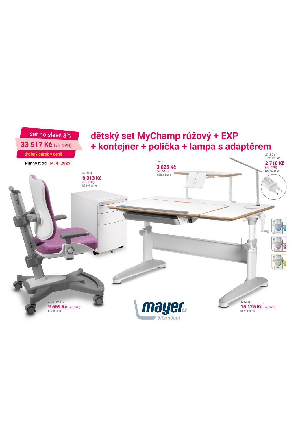 MAYER CZ KIDS set MyChamp růžový EXP MEGA CZK 2025 04