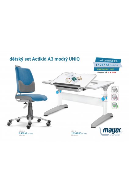 MAYER CZ KIDS set A3 modrý UNIQ CZK 2024 04