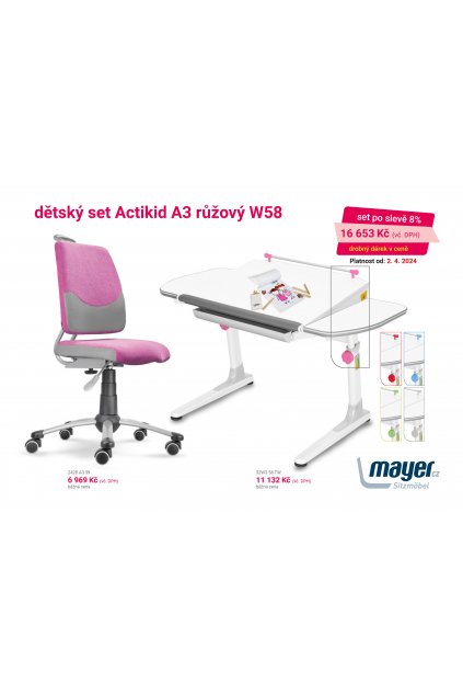 MAYER CZ KIDS set A3 růžový W58 CZK 2024 04