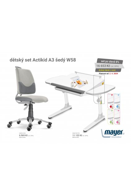 MAYER CZ KIDS set A3 šedý W58 CZK 2024 04