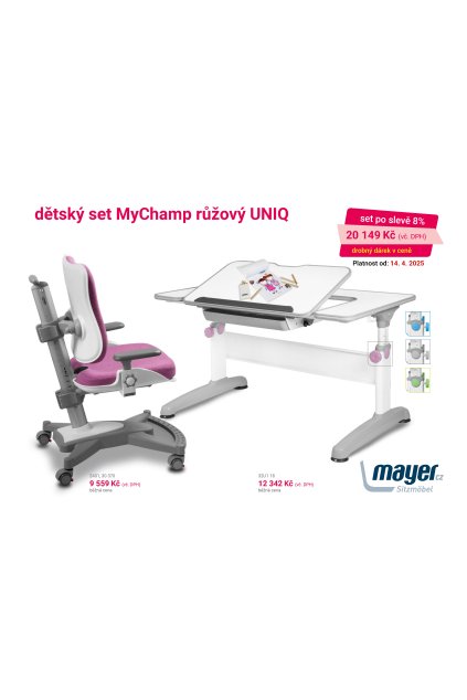 MAYER CZ KIDS set MyChamp růžový UNIQ CZK 2025 04