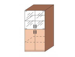 Skříň prosklená EFEKT ET-22
