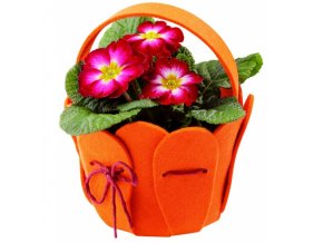 Květináč ve tvaru košíku