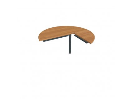 Stůl jednací levý napříč ø 120 cm - CP 22 L N