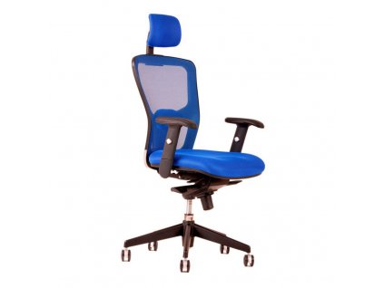 Kancelářská židle s podhlavníkem, DK 10, černá - DIKE SP
