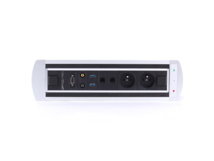 Elektricky otočný panel, 2x el.,2x data,video,audio,VGA,USB - BTCZ 012