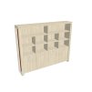 Skříň čtyřdveřová, zavřená - otevřená - E 5 4 02 S