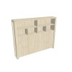 Skříň čtyřdveřová s věšákem, zavřená - otevřená - E 5 4 03