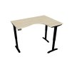 Ergo elektr. stav. stůl 160 x 120 cm, levý, paměť. ovlad. - MST 2M 2005 L