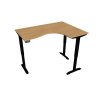 Ergo elektr. stav. stůl 160 x 120 cm, levý, paměť. ovlad. - MST 2M 2005 L