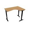 Ergo elektr. stav. stůl 160 x 120 cm, levý, stand. ovlad. - MST 2 2005 L