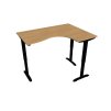Ergo elektr. stav. stůl 160 x 120 cm, levý, stand. ovlad. - MST 2 2005 L