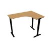 Ergo elektr. stav. stůl 160 x 120 cm, levý, stand. ovlad. - MST 2 60 L