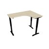 Ergo elektr. stav. stůl 160 x 120 cm, levý, stand. ovlad. - MST 2 60 L