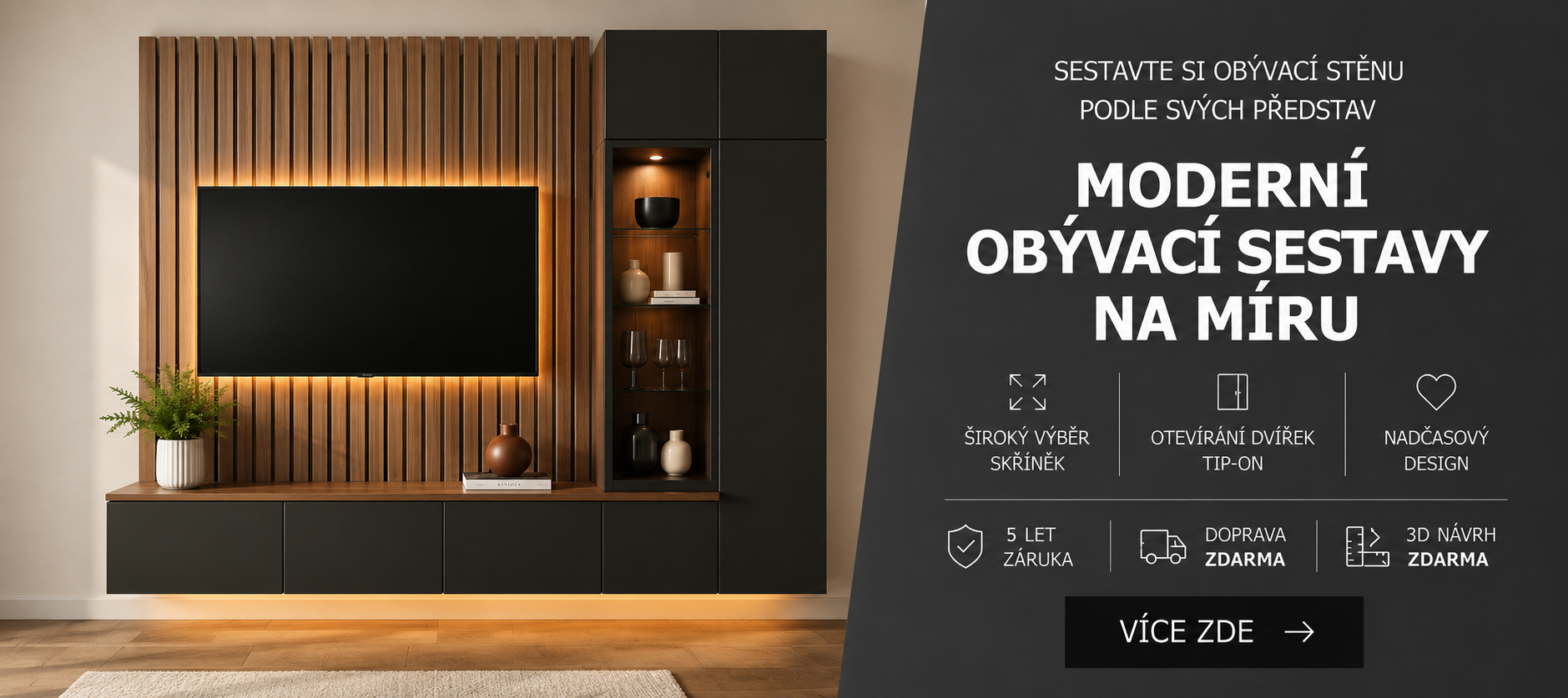 Obývací stěna na míru BESTO