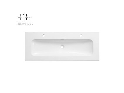 FLY 120 2TH DP Umywalka Meblowa / Inset Washbasin