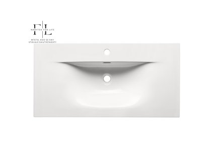 SKY 90/DP-8099 umywalka meblowa - cabinet basin 91 x 46cm/ double packing