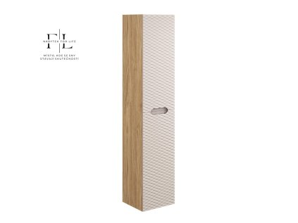 Vysoká závěsná skříňka Ocean Beige 80-02-2D