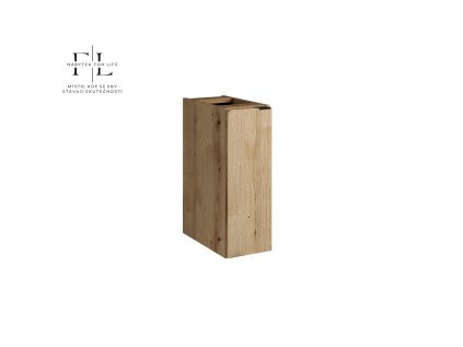 Dolní závěsná skříňka pod desku Nova Oak A 81-20-1D 20 cm