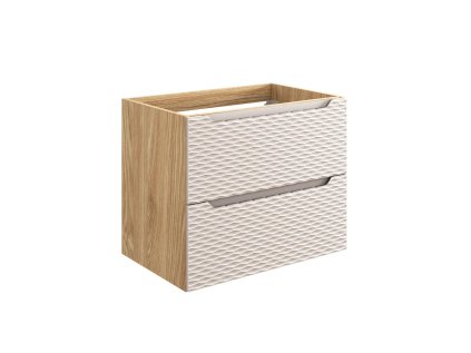 Závěsná šuplíková skříňka pod umyvadlo Ocean Beige 82-70-2S 70 cm