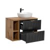 Koupelnový set ADEL BLACK / WOTAN B 81-01 80cm UN 6252