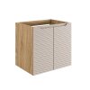 Závěsná skříňka s umyvadlem Ocean Beige 82-60-2D 60 cm