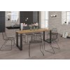 Nowoczesny Stol 185x67 loft w stylu industrialnym do biura gabinetu kuchni jadalni salonu z metalowymi nogami czarnymi prostymi stabilny porzadny solidny aranzacja