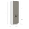 60 LO 210 2F LUNA CLAYGR WH