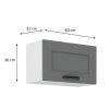 60 GU 36 1F LUNA DUSTGR WH