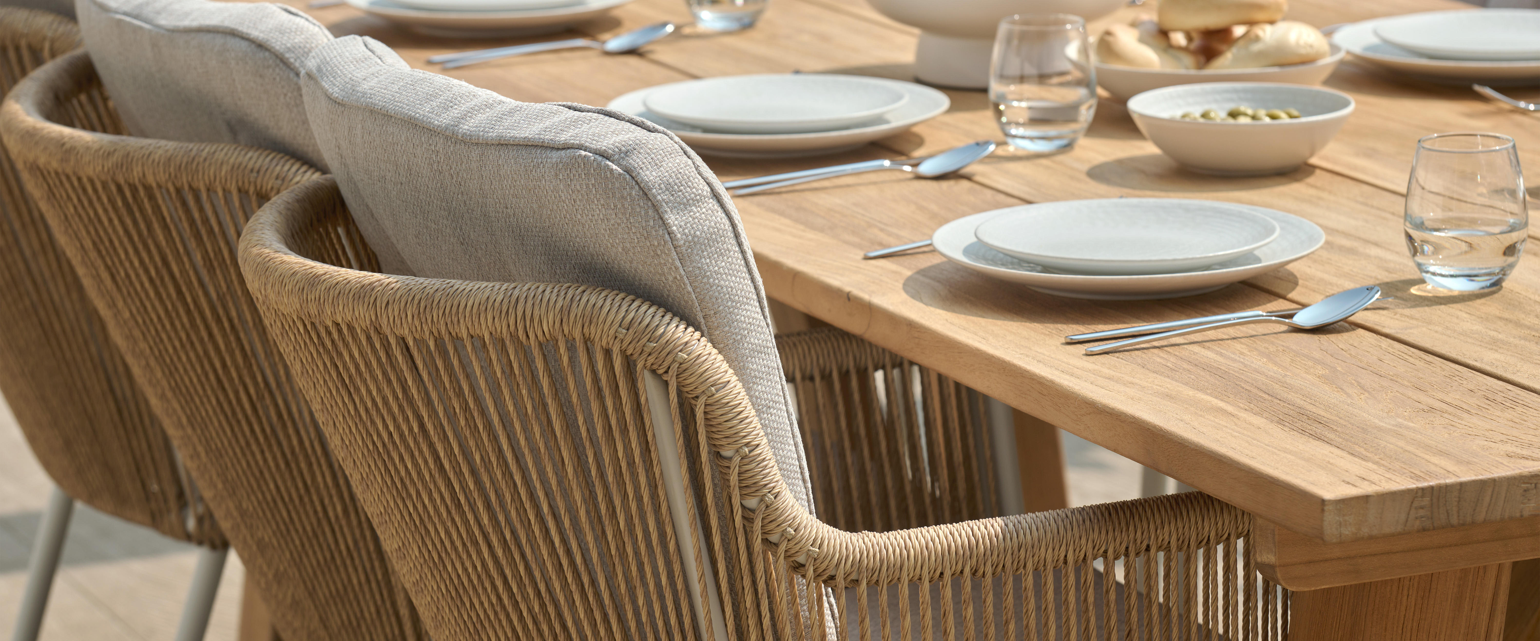 Jídelní židle Cairo s provázkovým výpletem