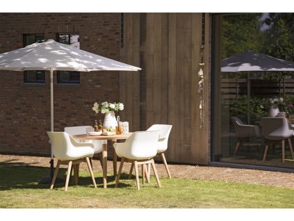 zahradní set teak a plast