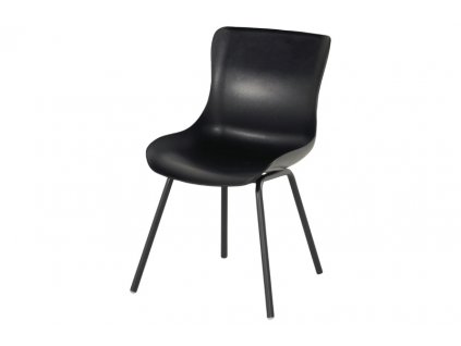 Hartman jídelní židle s hliníkovou podnoží v černé barvě