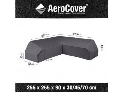 kryt na rohovou sedaci soupravu sedacku 255x255x90x30 45 70 cm