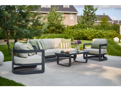 zahradní nízká souprava Hartman s polštáři