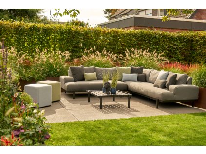Lucas rohové zahradní sezení Hartman v barvě taupe