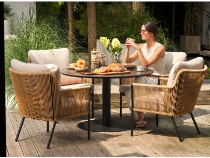 zahradní nízká souprava s kulatým stolem Hartman