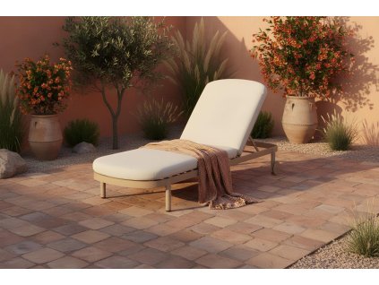 zahradní lehátko Hartman v barvě cappuccino