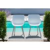 luxusní zahradní židle bílé