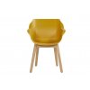 Hartman zahradní židle yellow s teakovou podnoží